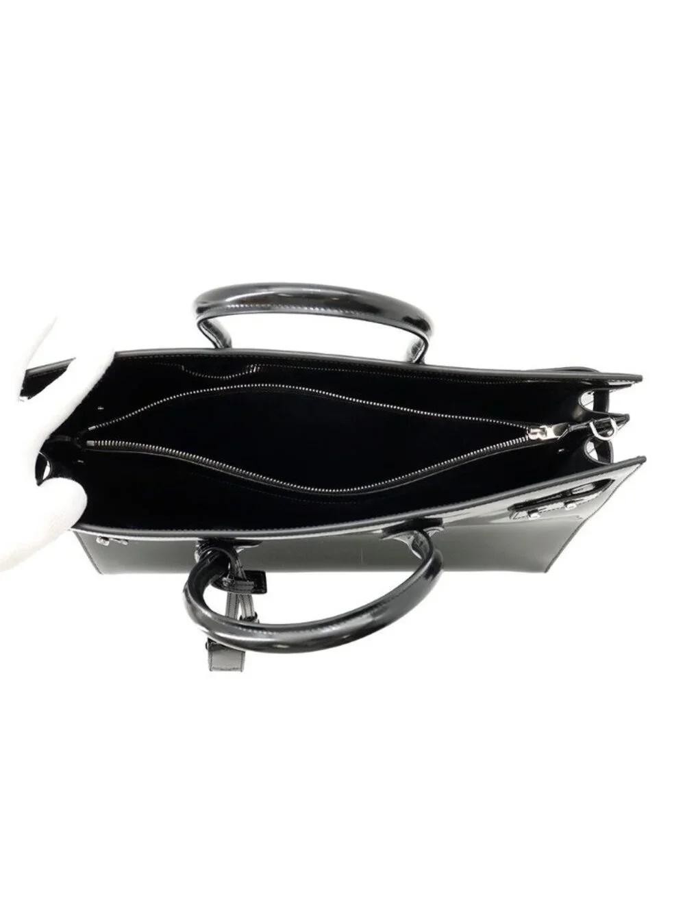 Saint Laurent Paris Business Bag Sac de Jour Large Patent Leather 2-Way
